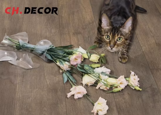 Высокоглянцевый водонепроницаемый деревянный пол HDF/ламинированный пол ...